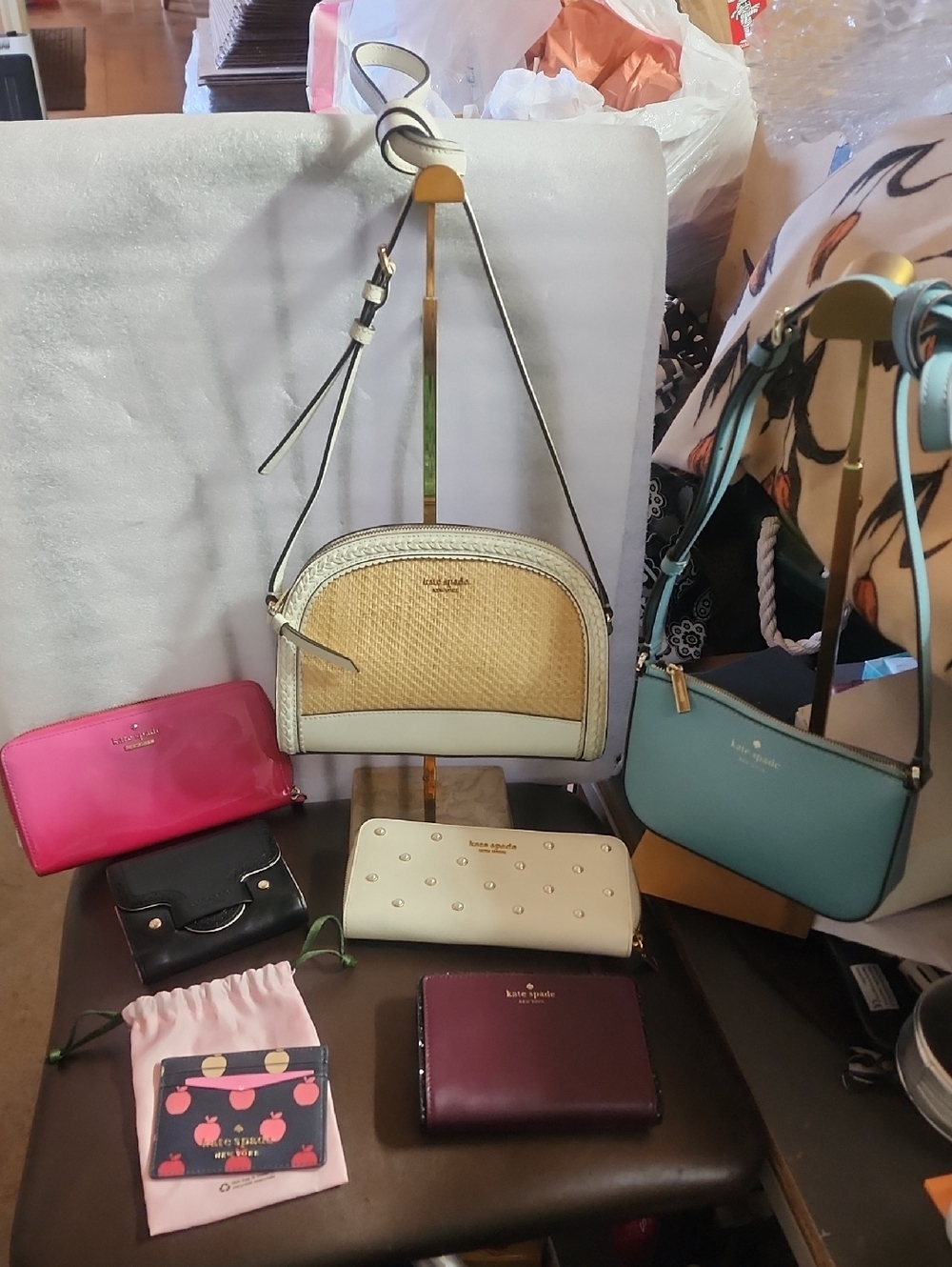 Kate Spade Sellers Bundle Of 7 Units, ALL Euc, Like New, Or Nwt, Leather - Picture 1 of 16